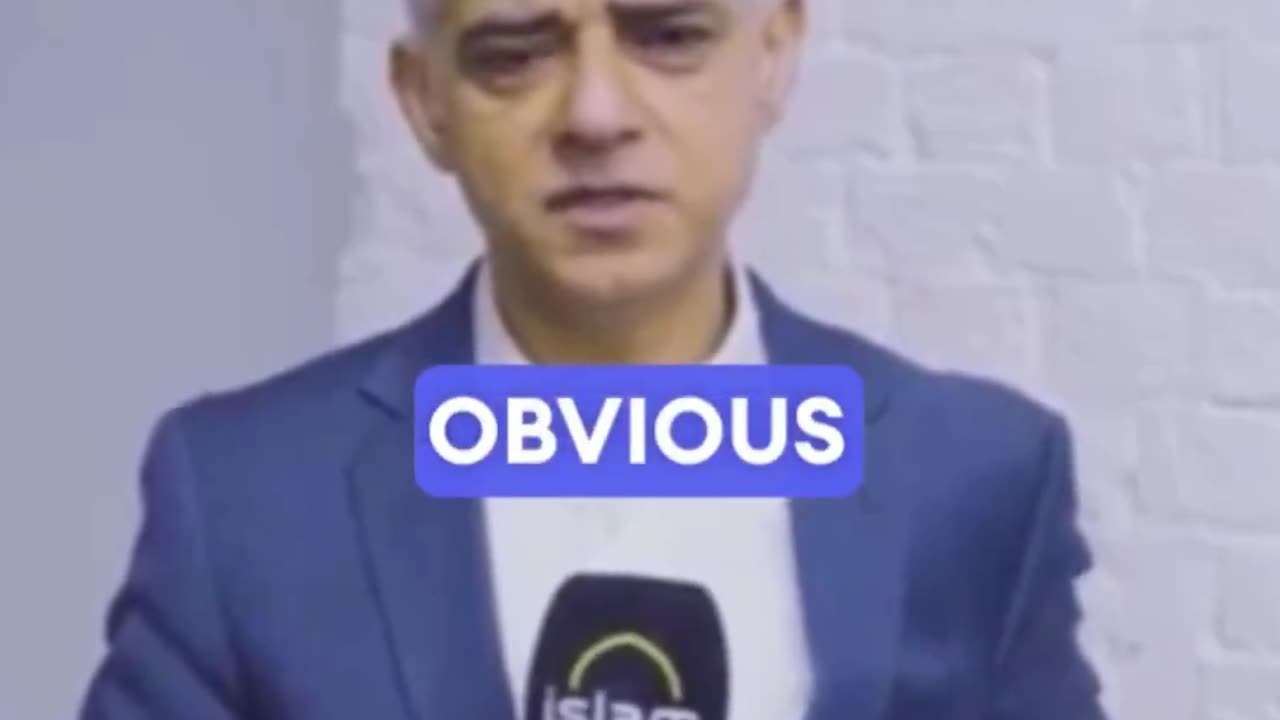 London Mayor Sadiq Khan with "Islam" microphone: