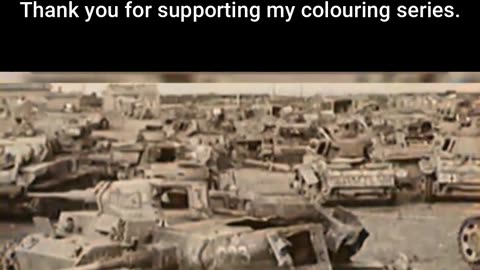 Soviet Troops Find Abandoned Tank Cache 1943 #ColourisedHistory