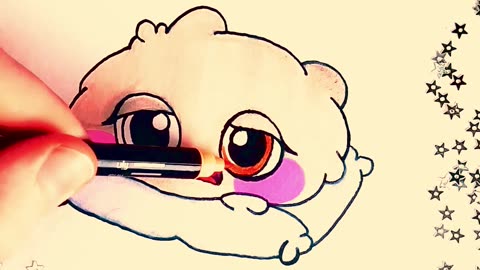 😴🛏️ A Sleepy Sad Character on a Pillow 😴 | Easy Kawaii Drawing