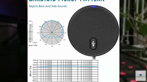 Upgraded USB Conference Microphone for Computer, 360° Omnidirectional Condenser