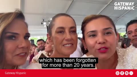 Trabajadora del IMSS confronta a Claudia Sheinbaum por hospital abandonado