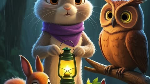 Join us for a heartwarming Urdu kids story — The Brave Little Bunny and the Stormy Night