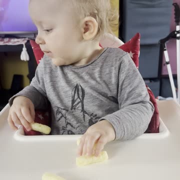 Baby Kayla Snack Time — So Yummy 🥨😋