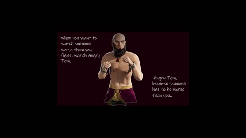 Angry Tom wants to fight all of Oblivion.