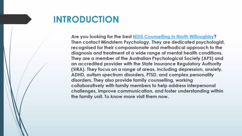 The best Bulk Billing Counselling in North Willoughby.