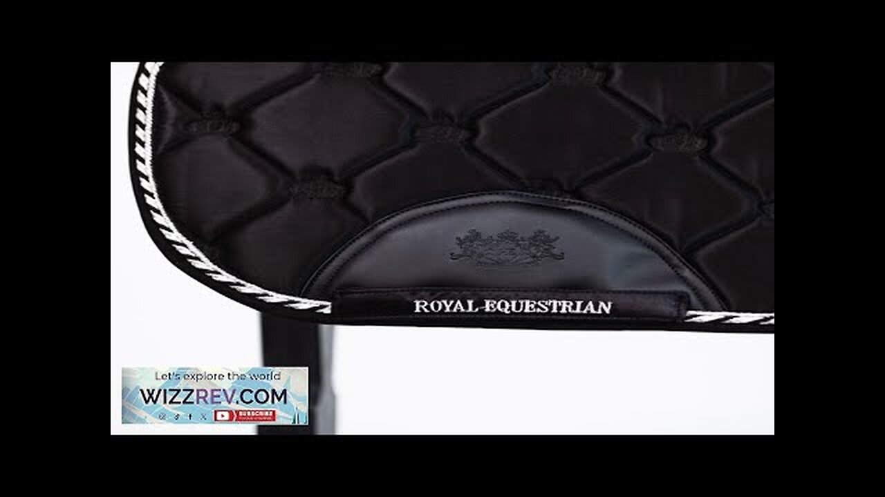 ROYAL EQUESTRIAN JUMP SHOW SADDLE PAD BLACK SILVER FULL Review