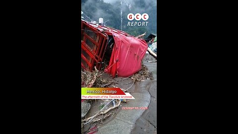 #Mexico #Landslide #Mudflow #Hidalgo #weather #climate #destruction #anomaly #climatechange 🇲🇽