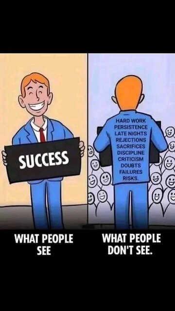 "You won't see me climbing but you'll see me at the top 🧏🏾‍♂️"