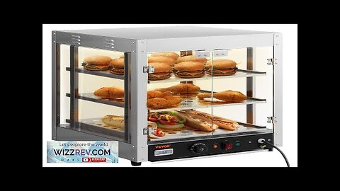 VEVOR 3-Tier Commercial Food Warmer Countertop Pizza Cabinet with Water Tray Review