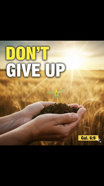 "DON'T GIVE UP: Your Harvest Is Closer Than You Think | Galatians 6:9"