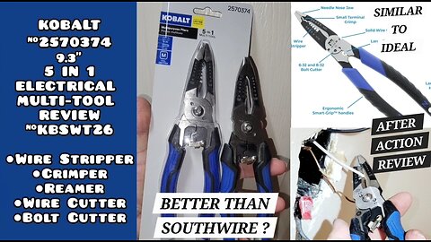 Kobalt 5 in 1 MULTIPURPOSE Wire Stripping Pliers