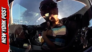 Bodycam captures moments before agents smashed activist's window