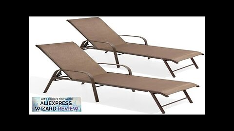 Aluminum chaise lounge (set of 2) adjustable outdoor chaise lounge with armrests Review