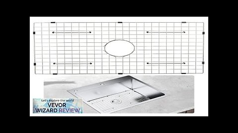 VEVOR Sink Protector Grid 28.5"x15.6" Stainless Steel Sink Grates Centered Drain Sink Review