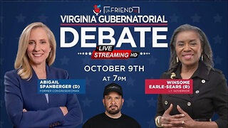 LIVE NATIONWIDE: Virginia Governor Debate - Spanberger vs. Winsome Sears
