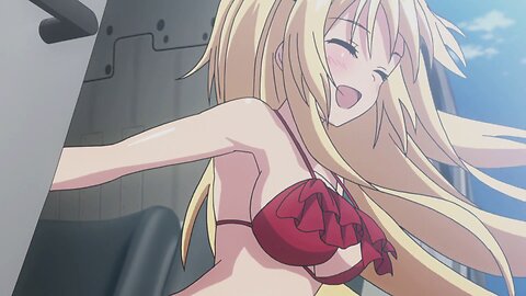 Absolute Duo - swimming to an island