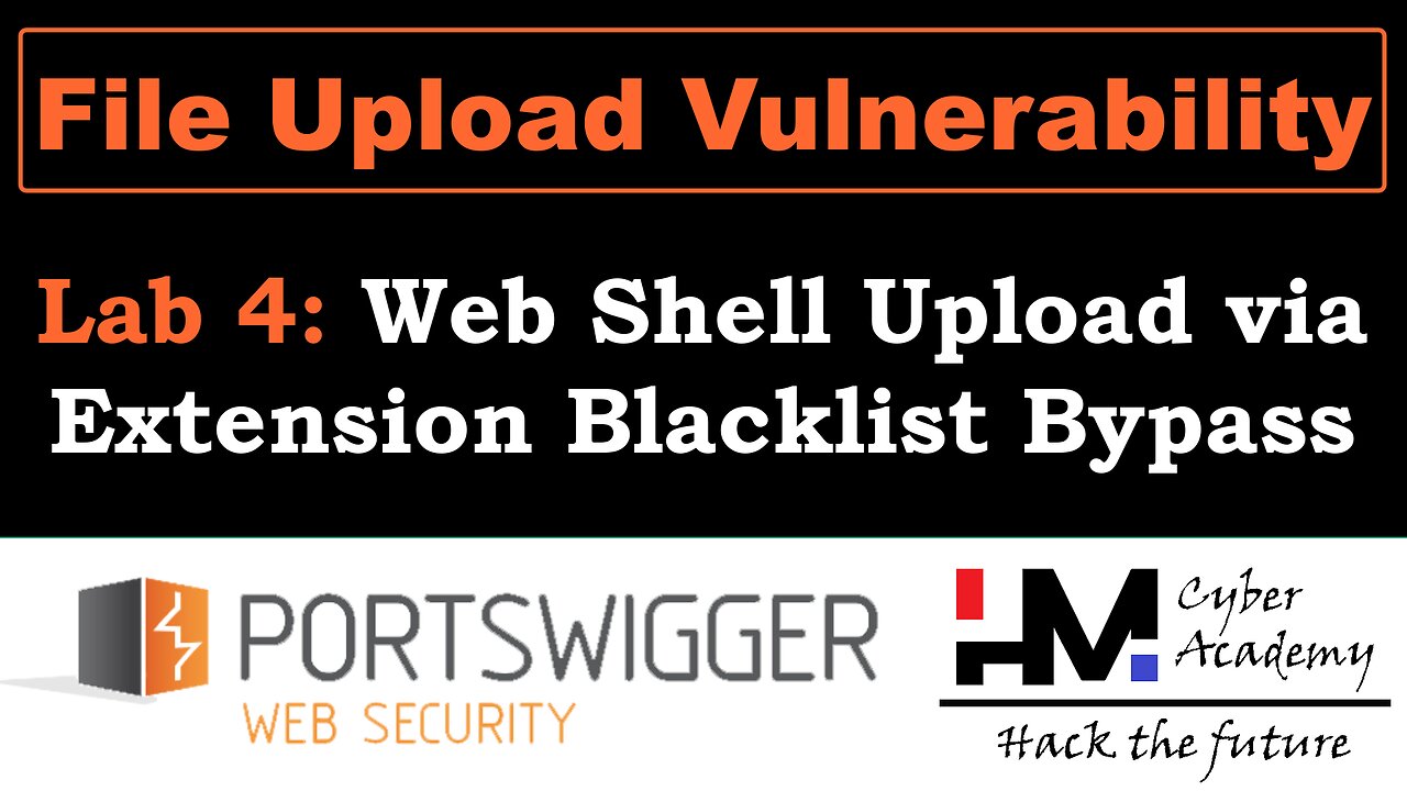 File Upload 4 | Web Shell Upload via Extension Blacklist Bypass #BugBounty
