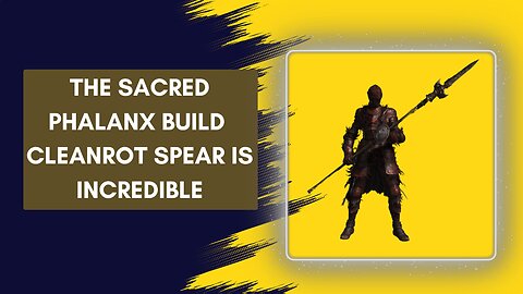 بيلد رمح كلينروت Cleanrot Spear Build | Elden Ring