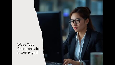Wage Type Characteristics in SAP Payroll
