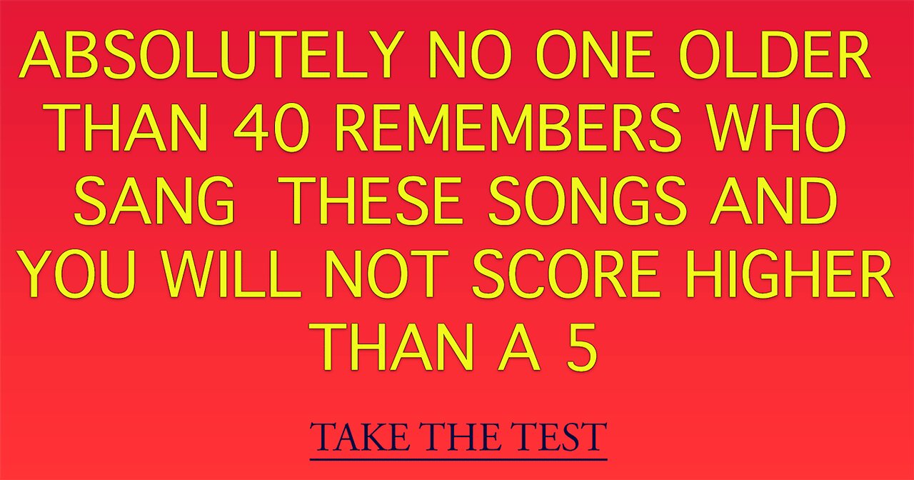 Who sang these songs?