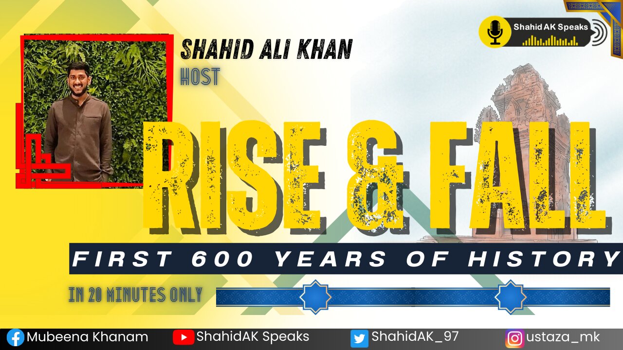 Rise & Fall: 600 Years of History : ابتدائی 600 سال کی تاریخ (20 Minutes Only) ft. Shahid Ali Khan