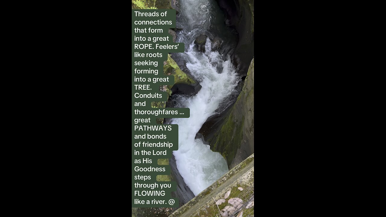 Threads of Connection in God forming into a broad Rope