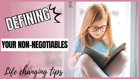 Define Your Non-Negotiables