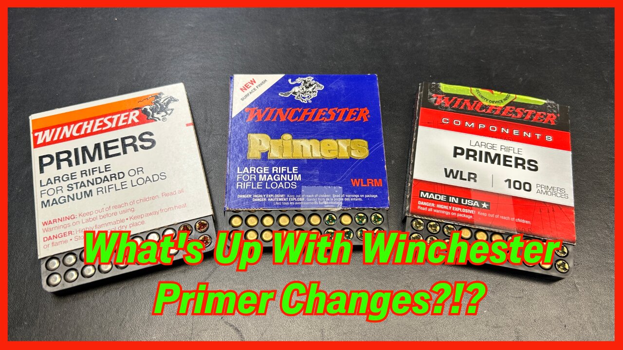 How do the Changes to Winchester Primers over the last 20yrs Affect Your Loads??