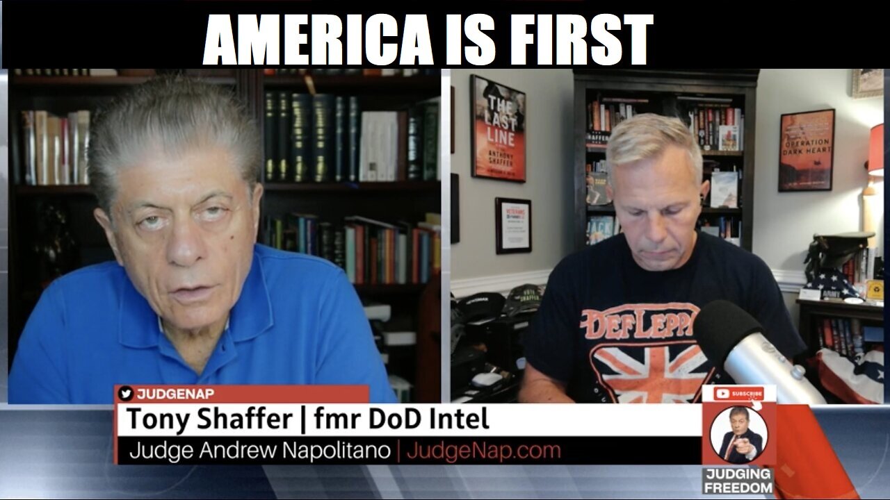 JUDGING FREEDOM W/ RET COL TONY SCHAFFER. TONY WEIGHS IN ON ISRAEL, IRAN, UKRAINE & MORE.