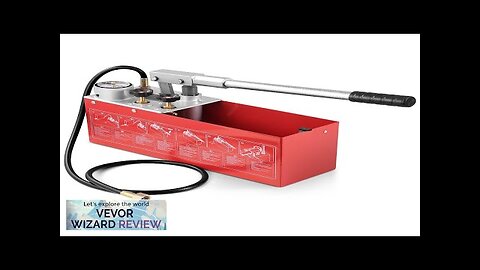 VEVOR Hydrostatic Test Pump Max 25 bar/362 PSI Dual Valve Hydraulic Manual Review