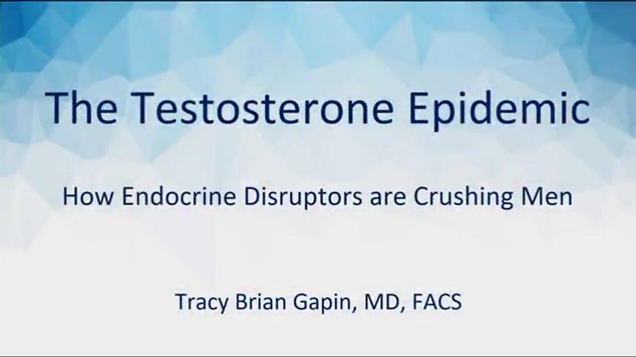 The Testosterone Epidemic