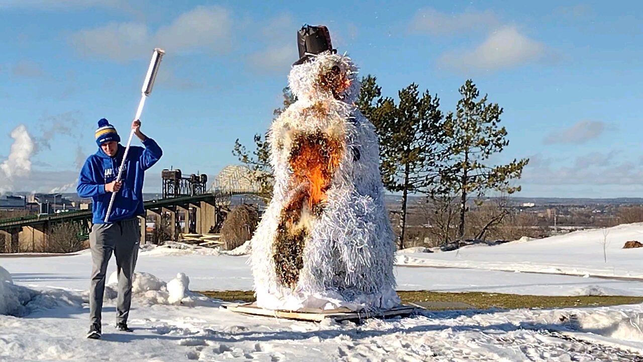 54th Annual Snowman ☃️ Burning at LSSU