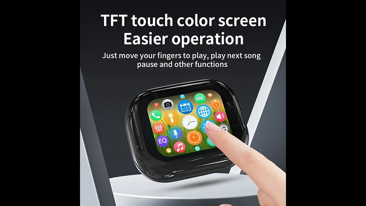 Smart touchscreen AI translation earphones