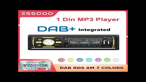 ESSGOO-Car Multimedia Player Autoradio 1 Din MP3 DAB RDS AM FM Stereo Review