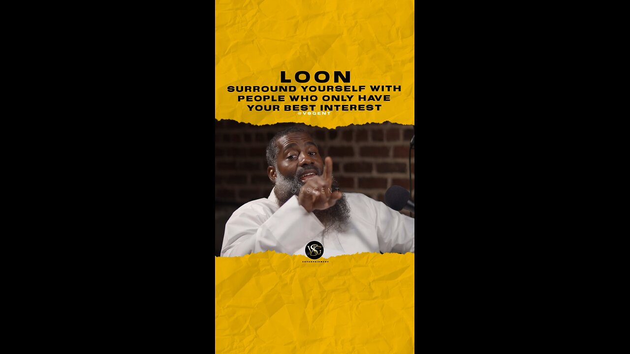 @realloon2amir Surround yourself with ppl who only have your best interest