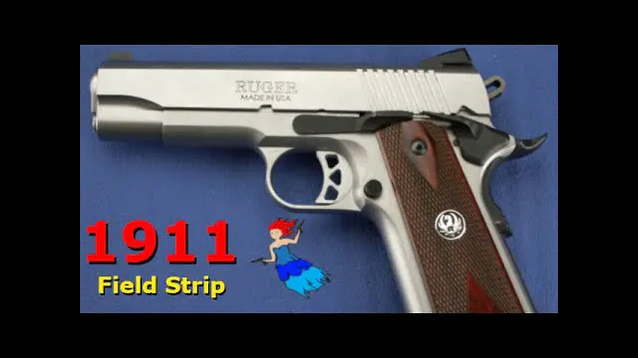 HOW TO FIELD STRIP 1911s FOR THE EVERYDAY PERSON STEP BY STEP // Complete 1911 series 70 Field Strip