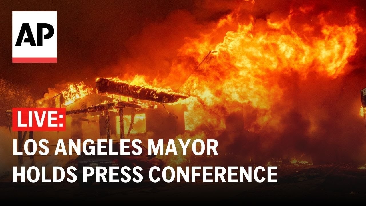 Los Angeles mayor holds press conference on California wildfires