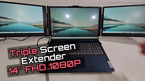 FEZOBR 14″ FHD 1080p Laptop Screen Extender Review & Setup – Triple Screen Boost!