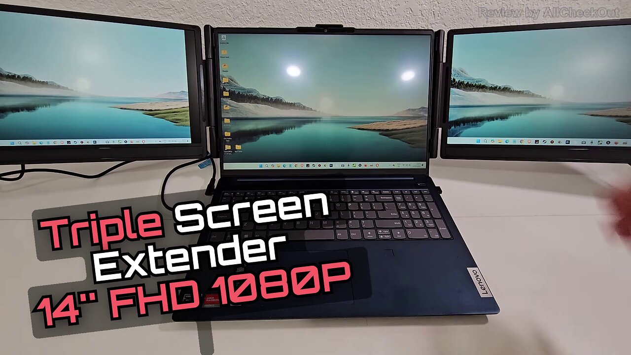 FEZOBR 14″ FHD 1080p Laptop Screen Extender Review & Setup – Triple Screen Boost!