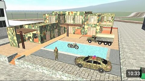 Franklin change house to army base in Indian bikes driving 3D game new video