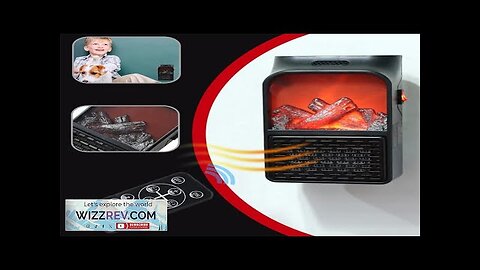 Flame Fireplace Heater Room Portable Electric Heater Plug in Wall Stove Mini Review