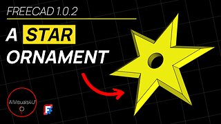 ⭐ Quick And EASY - FreeCAD Star Shape - FreeCAD Polar Pattern - FreeCAD 1 Tutorial | #Shorts