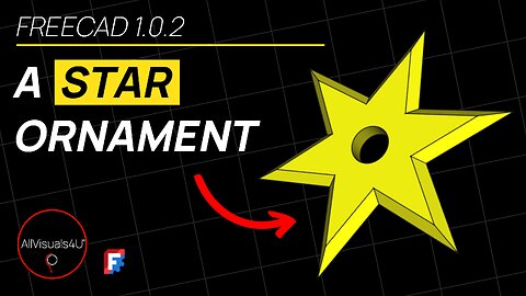 ⭐ Quick And EASY - FreeCAD Star Shape - FreeCAD Polar Pattern - FreeCAD 1 Tutorial | #Shorts