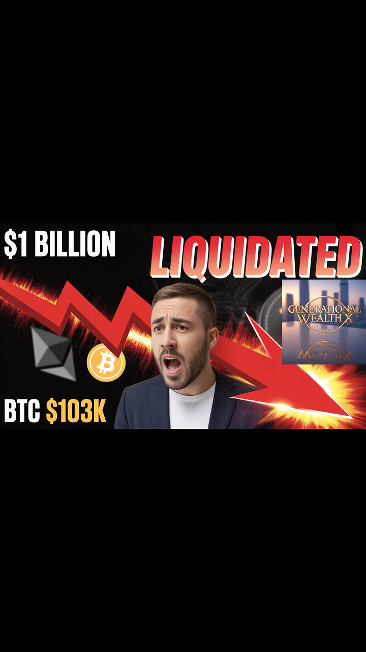 $1 Billion LIQUIDATED While You Slept | Bitcoin Crashes to $103K | Crypto Market Bloodbath