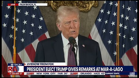 Trump speaks at Mar-a-Lago