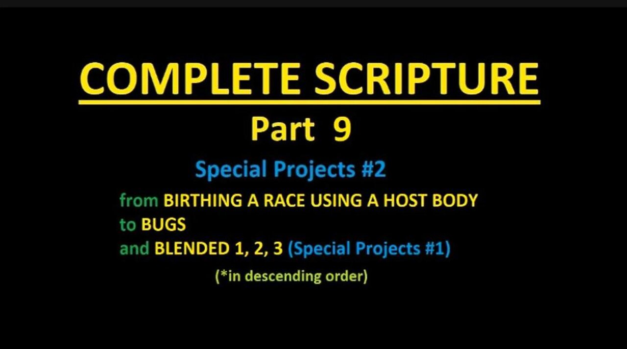 COMPLETE SCRIPTURE part 9 - Slideshow