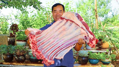 Huge Yak Steak! Cooked in Tons of Chilis! Unbelievable Tender and Fragrant | Uncle Rural Gourmet