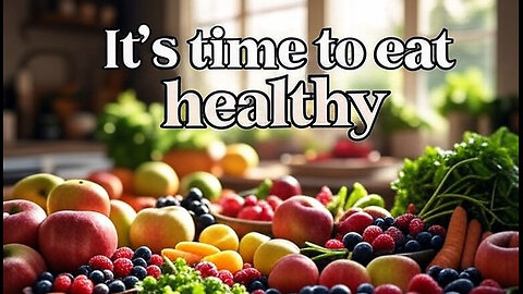 It Is Time For You To Eat Healthy