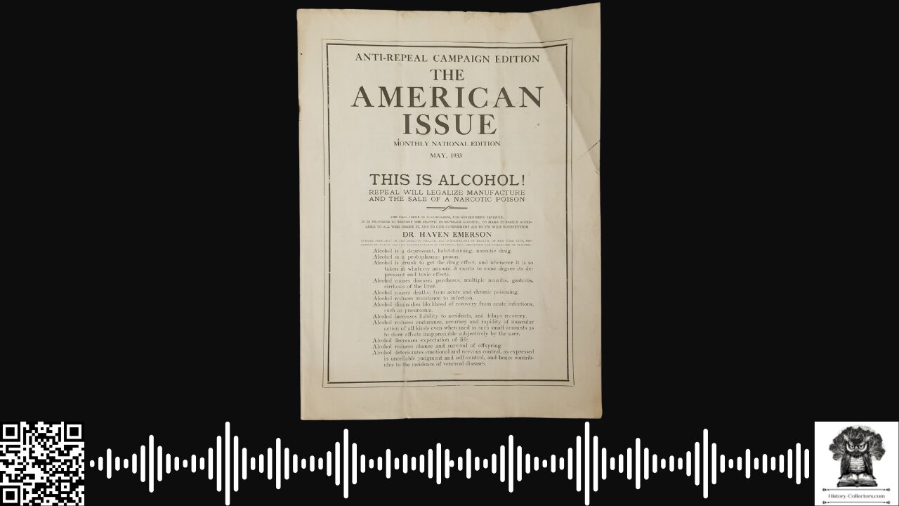 #OnThisDate January 16, 1919: Prohibition Begins