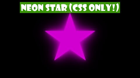 Stop Boring Websites: Build a Flashing Neon Star with HTML & CSS (EASY Tutorial!)